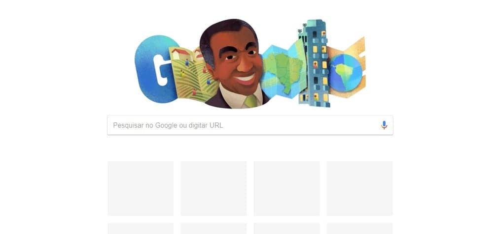 Geógrafo Milton Santos é homenageado por doodle do Google