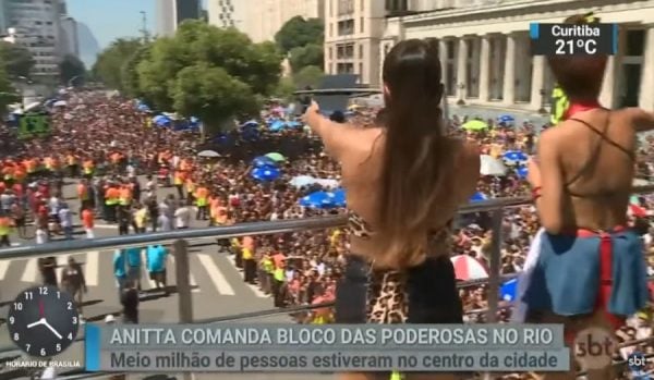 Anitta no Bloco das Poderosas 2019