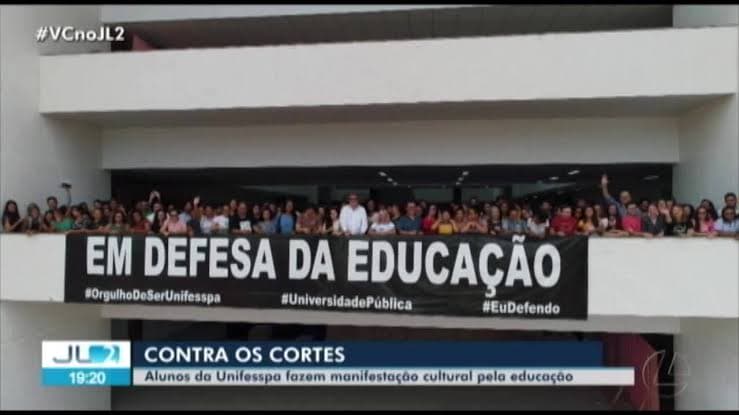 Atos em defesa da educação são realizados na UFPA, em Belém, e na Unifesspa, em Marabá