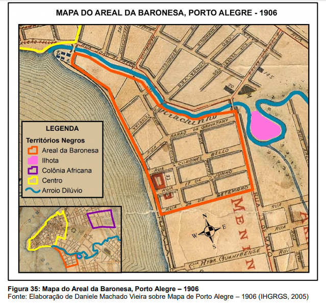 Mapa do Real da Baronesa, Porto Alegre- 1906