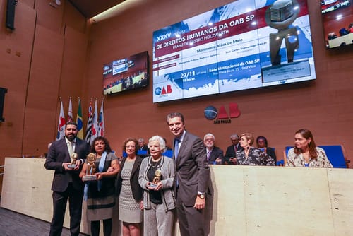 Margarida Genevois recebe homenagem em Prêmio de Direitos Humanos da da OAB-SP