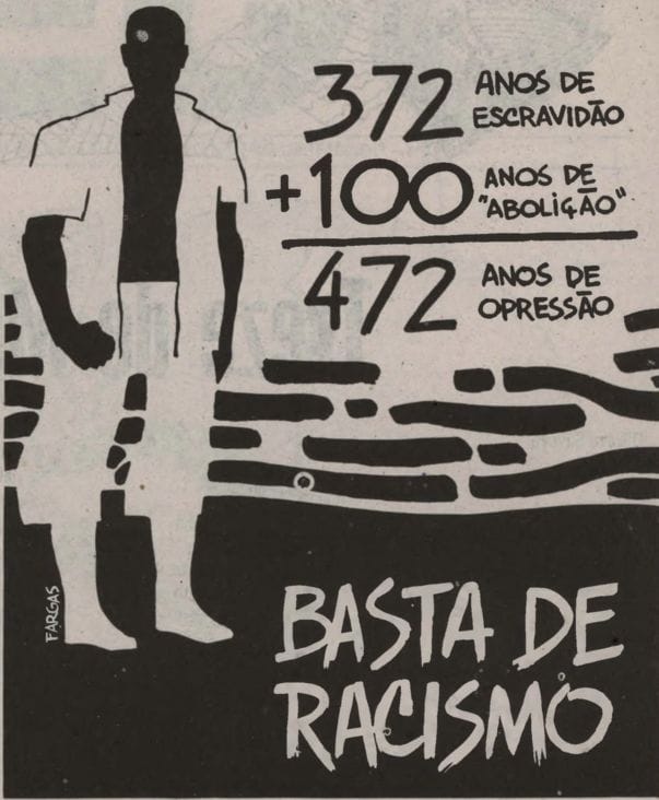 Matéria do Jornal Nêgo, "Basta de racismo" 
