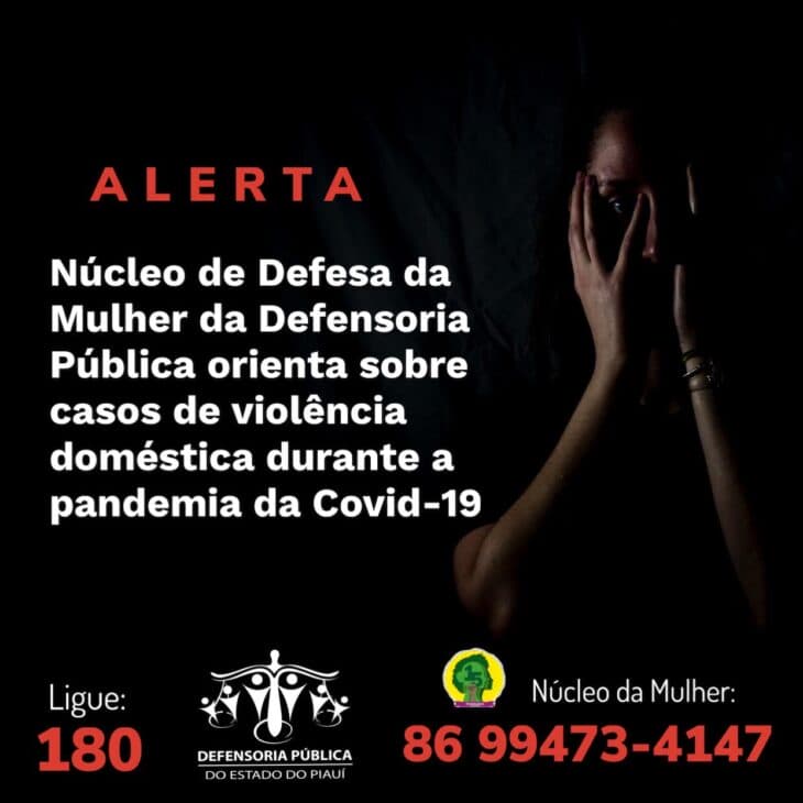 Defensoria Pública orienta sobre casos de violência doméstica durante a pandemia da Covid-19