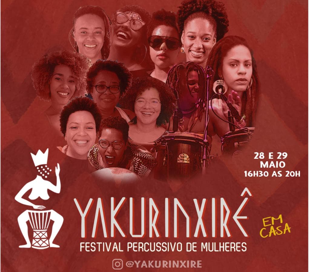 Festival reúne mulheres percussionistas para apresentações em casa