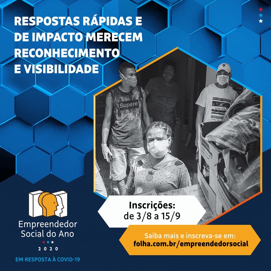 Prêmio vai reconhecer 30 iniciativas de impacto social em resposta à Covid-19