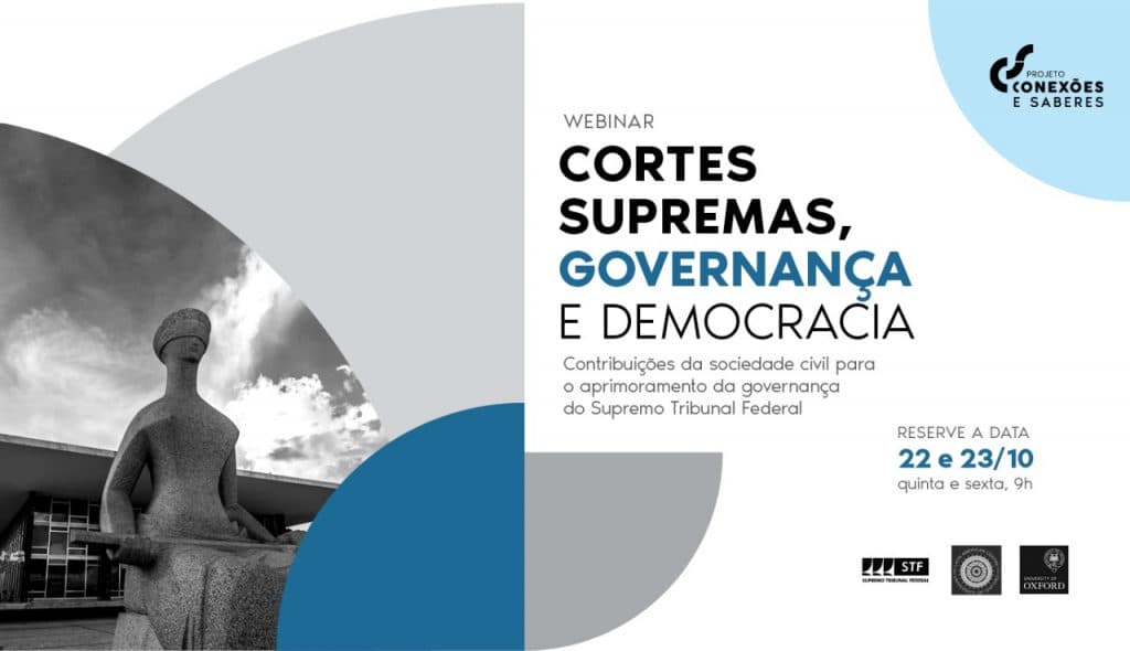 Acompanhe o webinar Cortes Supremas, Governança e Democracia