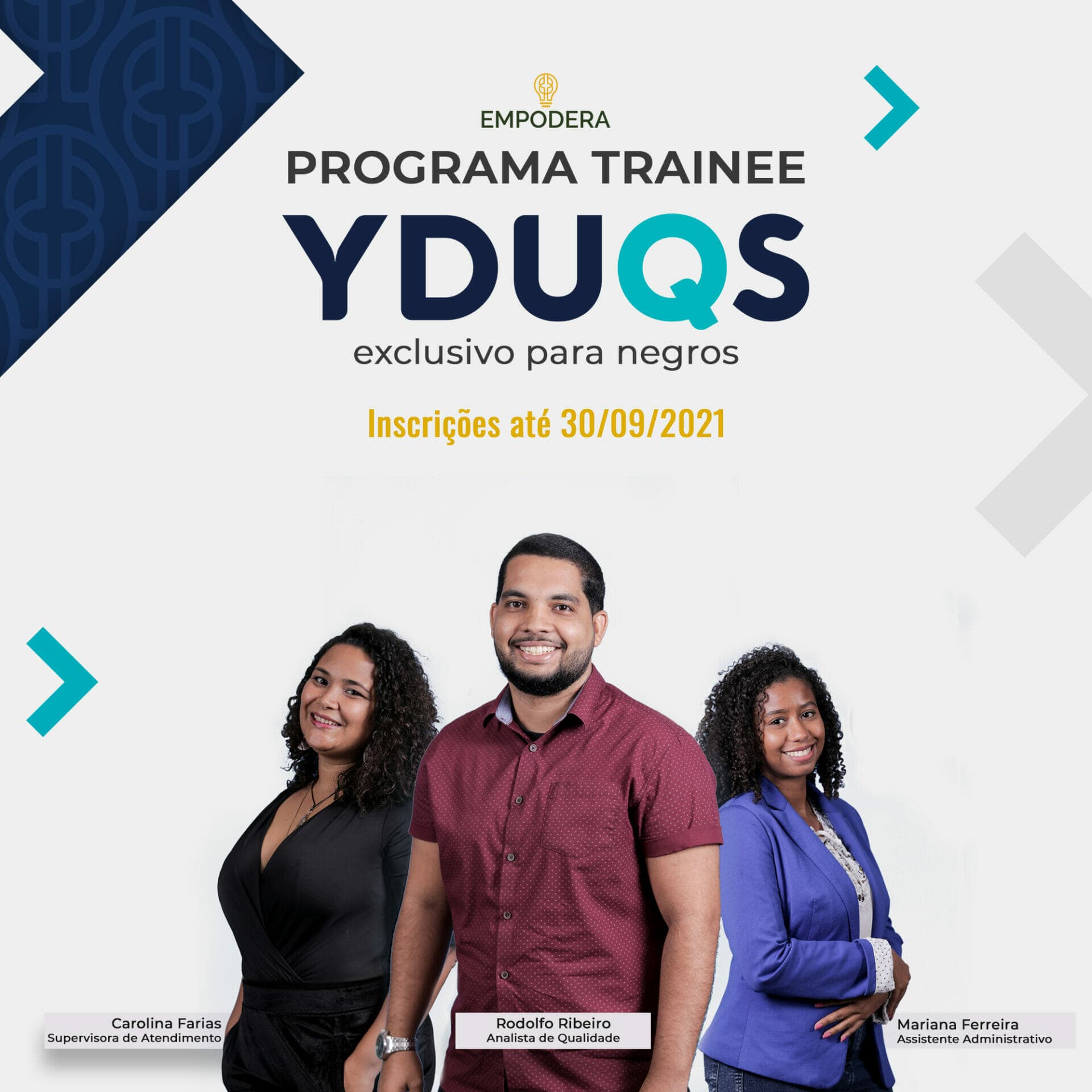 Yduqs abre processo seletivo de trainees exclusivo para negros