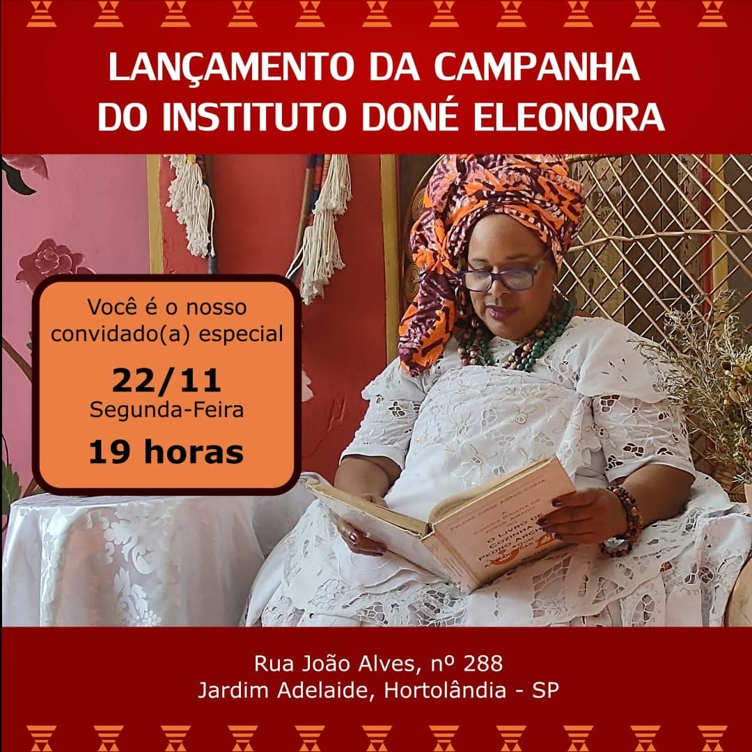Ponto de Cultura Caminhos lança Campanha de criação do Instituto Doné Eleonora