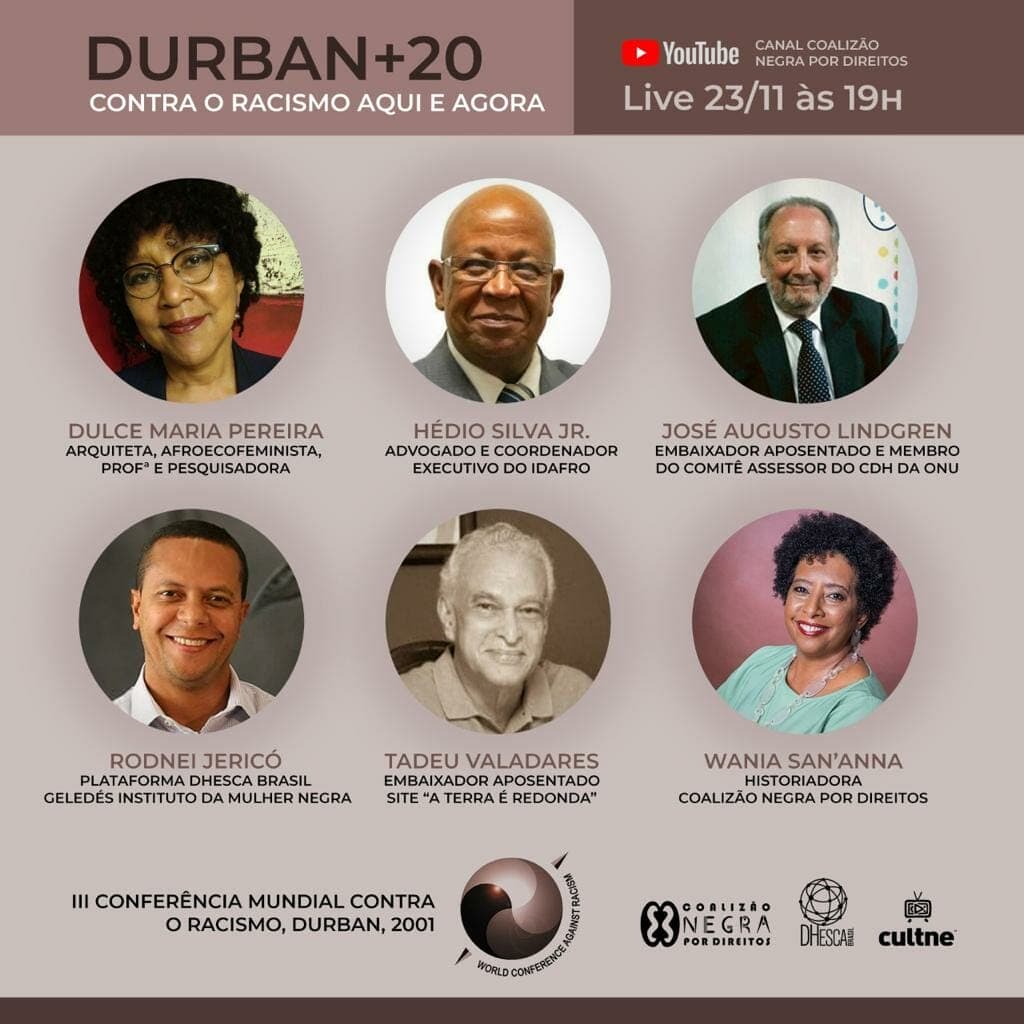 Durban + 20: Contra o racismo aqui e agora