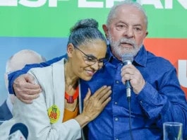 Lula e Marina Silva em evento durante a campanha (Foto: Ricardo Stuckert/Divulgação)