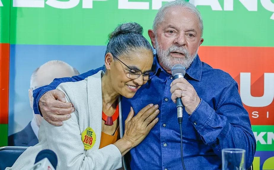 Lula e Marina Silva em evento durante a campanha (Foto: Ricardo Stuckert/Divulgação)