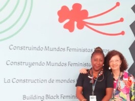 Nilza e Maria Sylvia no Fóro de Feminismo Negro